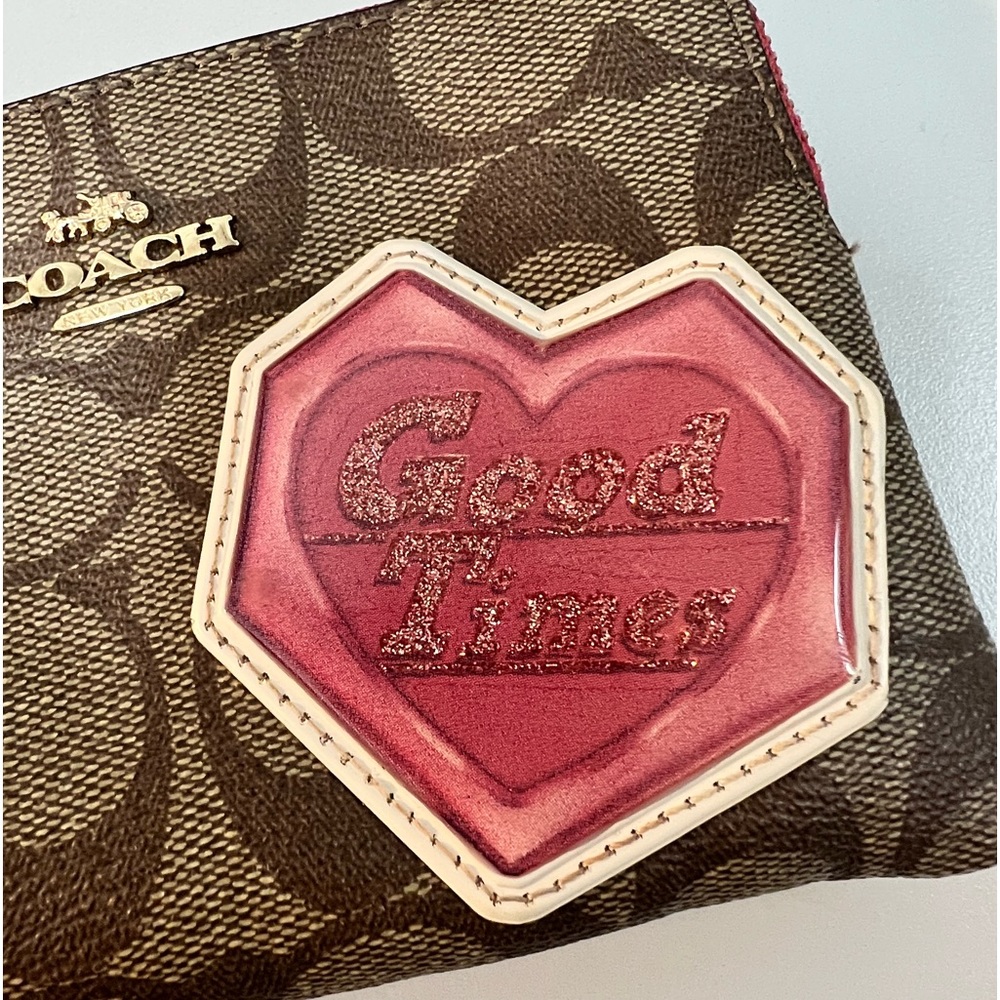 Coach Signature Canvas With Disco Patches. Nwot - image 2